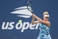 Linda Noskova at the 2023 US Open.